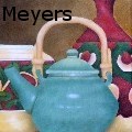 Terri Meyers - Green Teapot - Oil Painting
