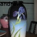 dawn cathleen andrews - blue iris - Ceramics
